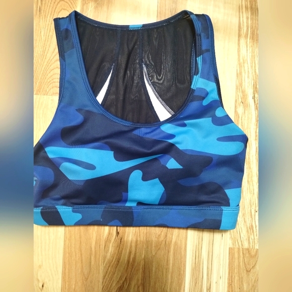 Zyia Active Blue Light n Tight Camo Mesh Bra - Picture 3 of 10